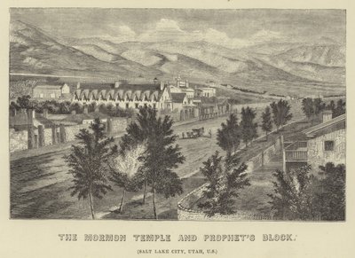 The Mormon Temple and Prophets Block by American School