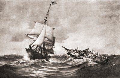 The Capture of HMS Frolic by the USS Wasp by American School