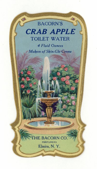 Toilet Water Label, Crab Apple by American School