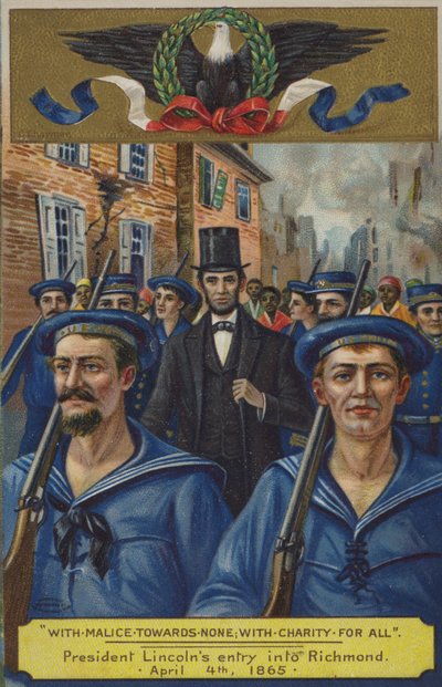 With malice towards none; with charity for all. President Lincoln