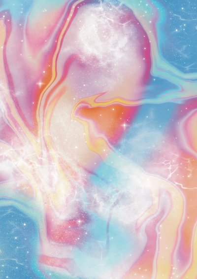 Ethereal Marble Galaxy by Amy Louise Baker