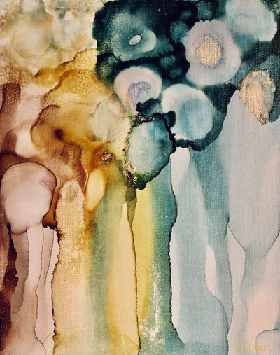 Golden Teal Dream by Amy Tieman