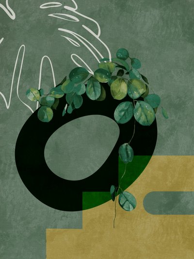 Leaves More 4 Greenery by Ana Rut Bre