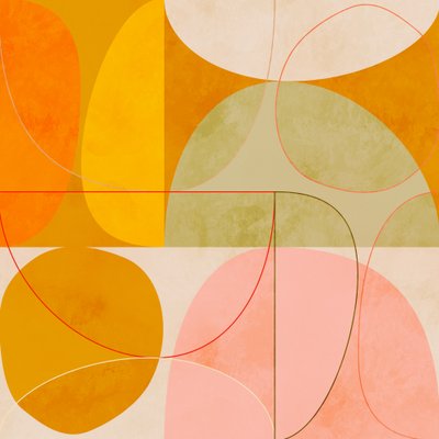 Mid Century Curry Yellow Blush Spring 2 by Ana Rut Bre