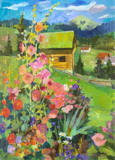 Vibrant Garden Cabin by Anastasiia Grygorieva