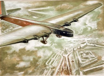 Flight over the Red Square, 1937 by Anatoly Andreyevich Suvorov