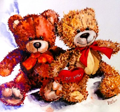 Teddy Bear Love by Anda Bieza