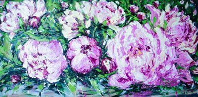 Vibrant Pink Peonies by Anda Bieza