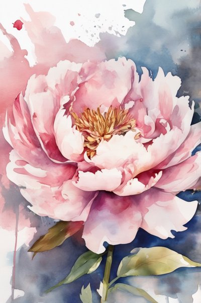 Peony Bloom by Anda Bieza