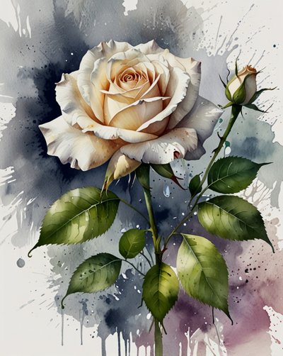 White Rose by Anda Bieza