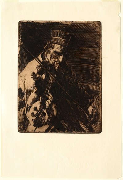 Village Violinist by Anders Leonard Zorn