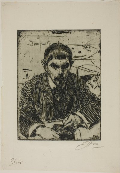 Albert Engström by Anders Zorn