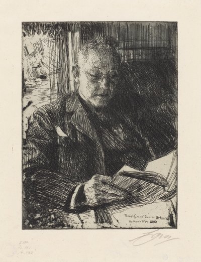 Fellow Traveller Mr. Ch. Deering by Anders Zorn