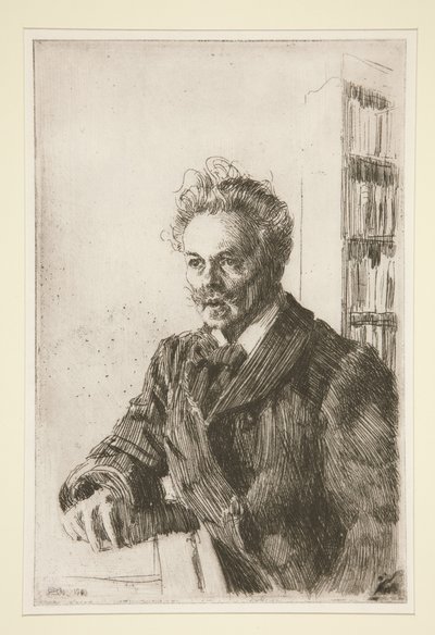 Portrait of August Strindberg by Anders Zorn