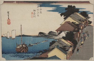 Embankment by Ando or Utagawa Hiroshige