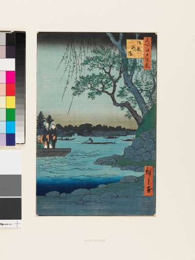 Onmaya River Bank by Ando or Utagawa Hiroshige