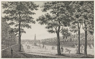 View of the French Camp on the Malieveld in The Hague in Honor of the Accession of Louis Napoleon by André