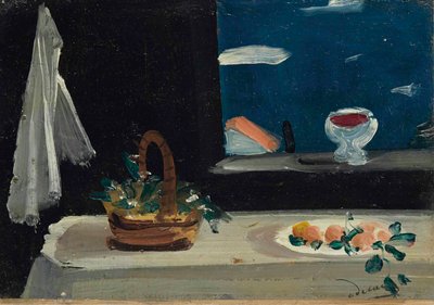 Still Life on Black Background by Andre Derain