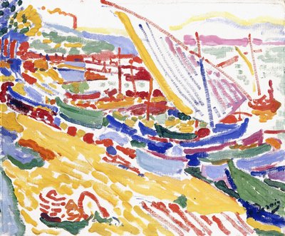 Boats at the Port of Collioure by Andre Derain