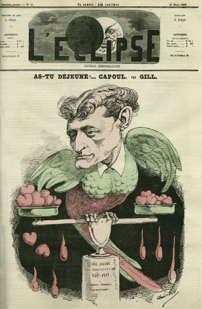 Capoul, Actor of the Opera Comique by Andre Gill