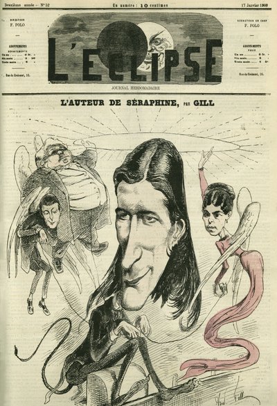 Victorien Sardou, French playwright. Cover in L