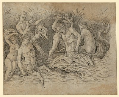 Battle of the Sea Gods by Andrea Mantegna