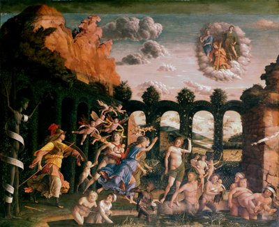 Minerva Chasing the Vices from the Garden of Virtue, c. 1502 by Andrea Mantegna