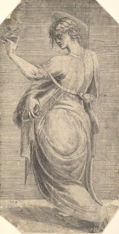 St John in Profile Facing Left, from 