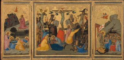 Scenes from the Passion of Christ: The Agony in the Garden, the Crucifixion, and the Descent into Limbo by Andrea Vanni
