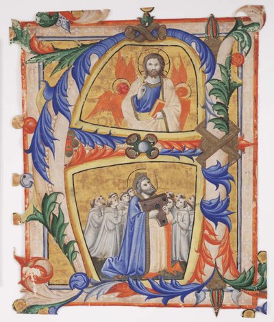 Christ Appearing to David and a Group of Camaldolese Monks, 1390-1410 by Andrea di Bartolo