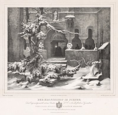 Churchyard with Snow by Andreas Borum