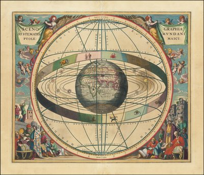 1660 Celestial Map by Andreas Cellarius