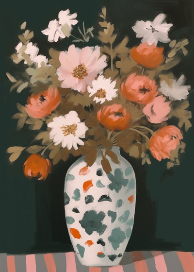 Vibrant Flowers In Vase by Andreas Magnusson