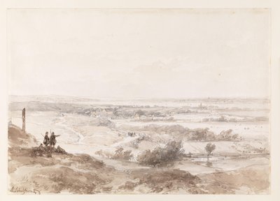 A View of Noordwijk by Andreas Schelfhout