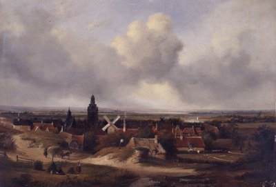 Panoramic City View by Andreas Schelfhout