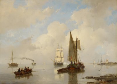 Zeeland Streams in Calm Weather by Andreas Schelfhout