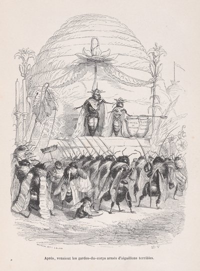 After, in Came the Body of Guards Armed with Terrible Stings from Scenes from the P... by Andrew Best Leloir