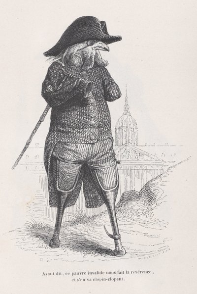 Having said that, this poor invalid gives us a curtsy, and goes hobbling off from S..., ca. 1837-47 by Andrew Best Leloir