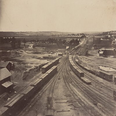 Alexandria Yard, Looking West and Southwest, Virginia by Andrew Joseph Russell
