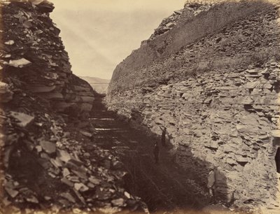 Burning Rock Cut, 1869 by Andrew Joseph Russell