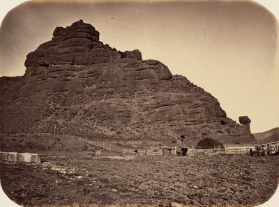 Plate 34. Sentinel Rock, Weber Valley, 1869 by Andrew Joseph Russell