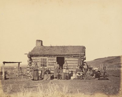 Plate 48. Mormon Family, Great Salt Lake Valley, 1869 by Andrew Joseph Russell