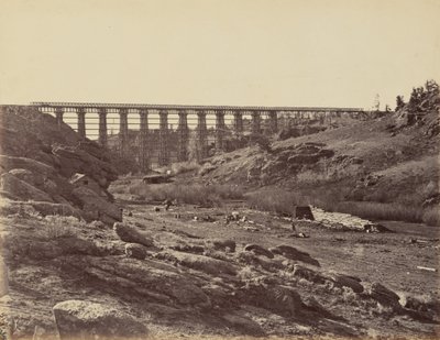 Dale Creek Bridge, General View, 1869 by Andrew Joseph Russell