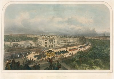Parade Passing Apsley House, Hyde Park Corner, Piccadilly, London by Andrew Maclure