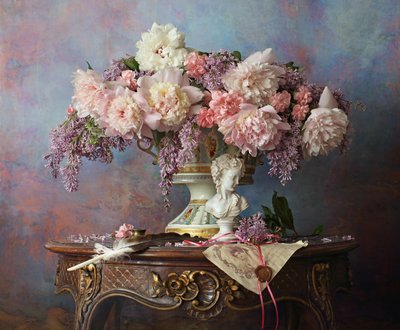 Romantic Floral Still Life by Andrey Morozov