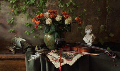 Roses Music and Literature by Andrey Morozov