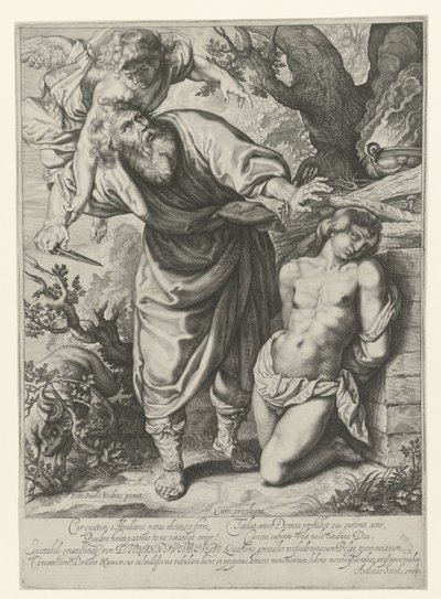 The Sacrifice of Isaac by Andries Jacobsz. Stock