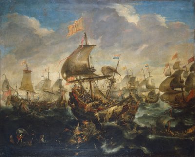 Battle of the Spanish and the Dutch Fleet on May 1573, at the Time of the Siege of Haarlem by Andries van Eertvelt