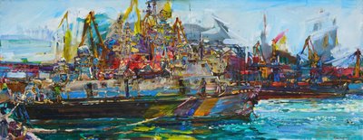 Colorful Port Life by Andrii Kutsachenko