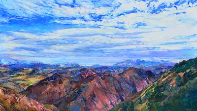 Rugged Mountain Peaks by Andrii Kutsachenko